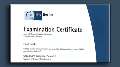 IHK Official Certificate